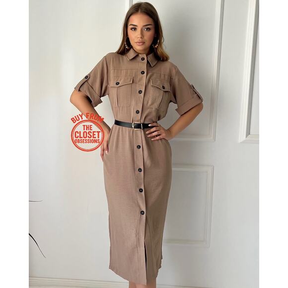 Zara Dresses & Skirts - ZARA Belted Shirtdress NWT